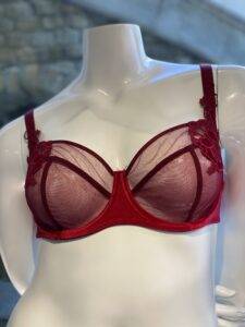 althea's fine lingerie, red bra