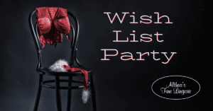 wish list party, althea's fine lingerie