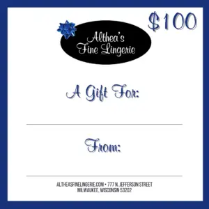 lingerie gift certificae