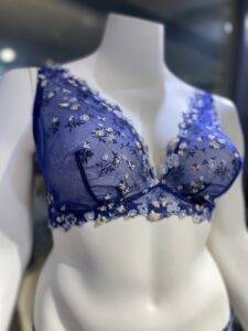 blue lingerie