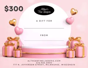 lingerie gift certificate