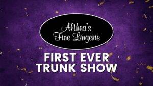 lingerie trunk show graphic