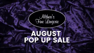 August Pop Up Lingerie Sale