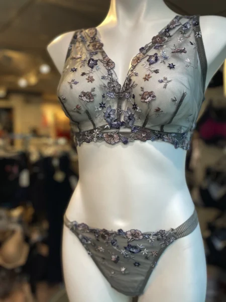 Lingerie on display at Althea's Fine Lingerie of Milwaukee, near Brookfield