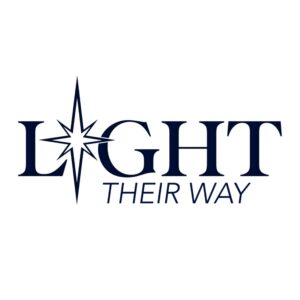Logo with a navy starburst overlapping the word MORGAN in large serif font, with 'THEIR WAY' beneath the wordmark.